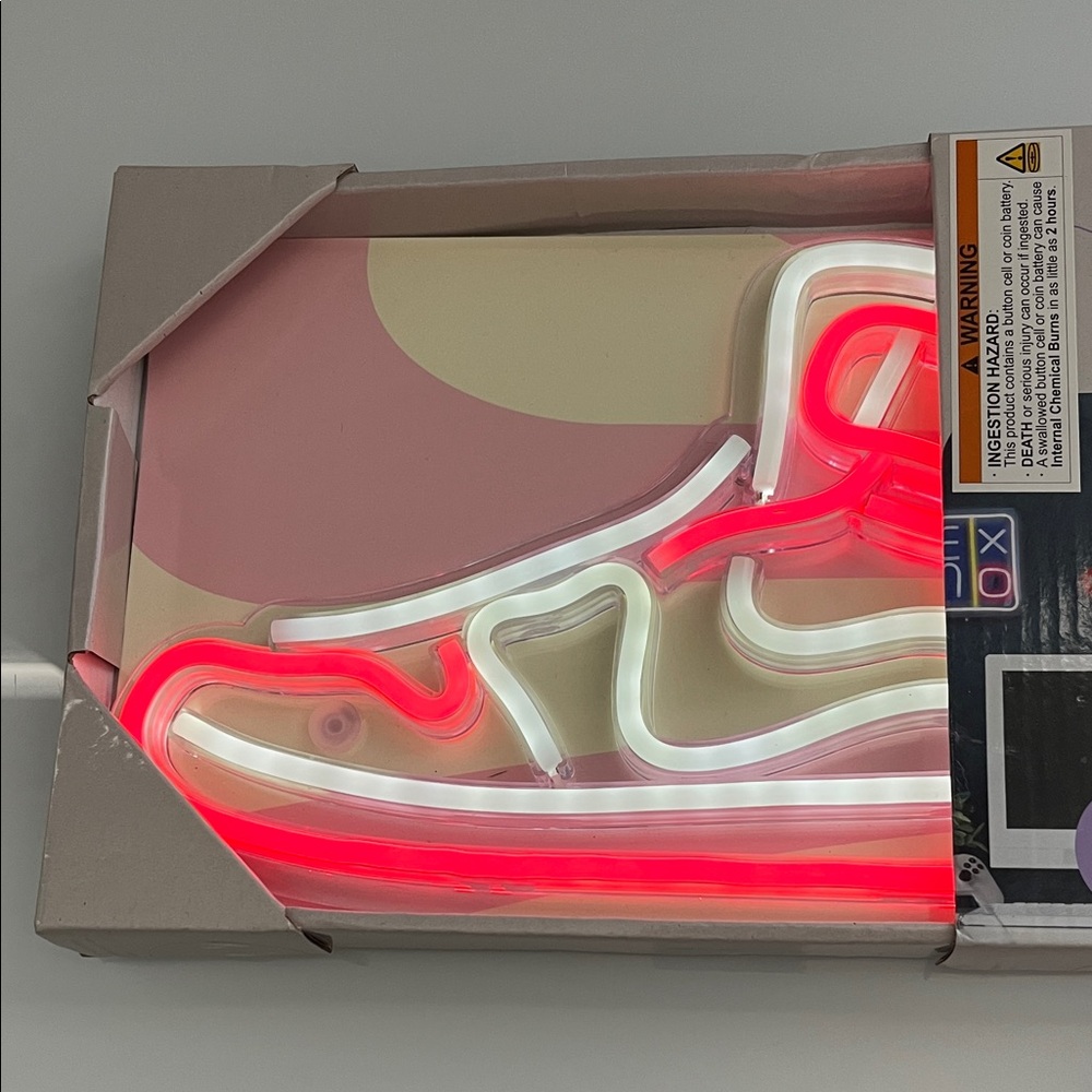NEW Neon Sneaker Wall Light